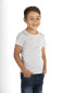 Preview: Boys' vest short sleeve white organic cotton silver knitted