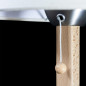 Preview: Table lamp shielded, beech wood, 31cm Swiss plug cream