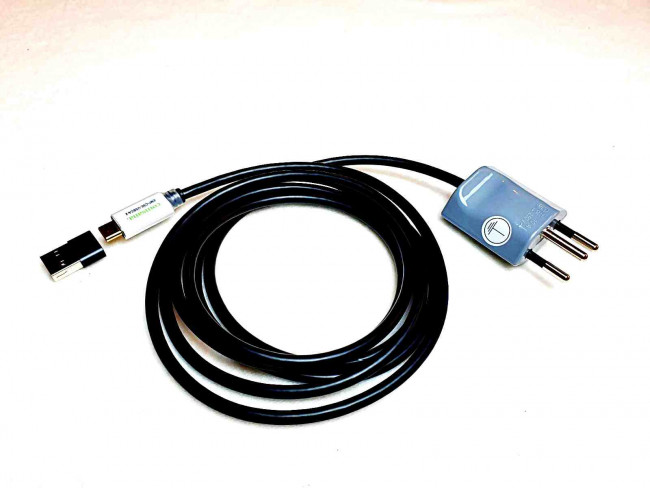 USB-Anschlussleitung zur Erdung von Router, Laptop, Drucker o.ä. mit CH-Stecker 2m