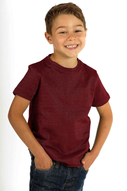 Children's T-Shirt Organic Cotton Silver Knit 32dB at 1GHz