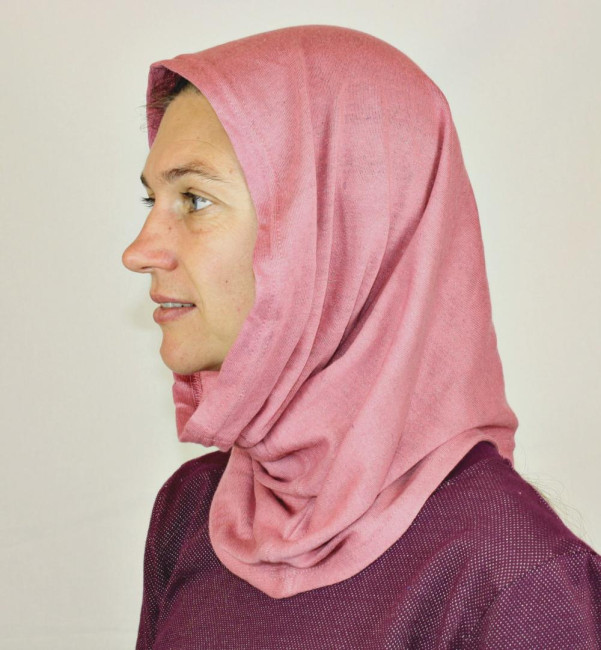 Tubular scarf 50x37cm organic cotton sweat shirt fabric 4 colours  45dB at 1 GHz