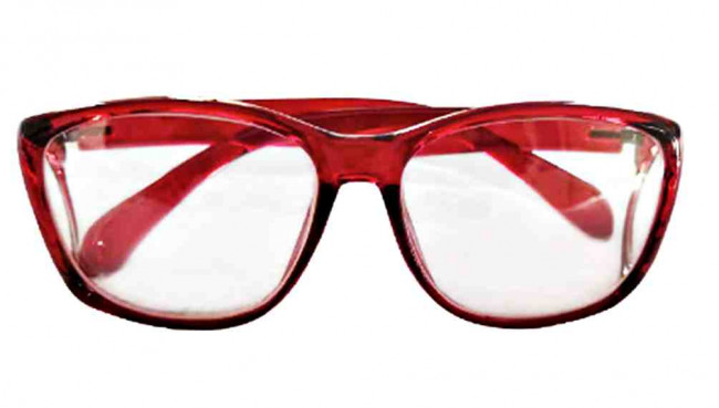 Lunettes de protection Bleiglass 0.5mmpb (lunettes de protection contre les rayons X) rouge avec protection latérale