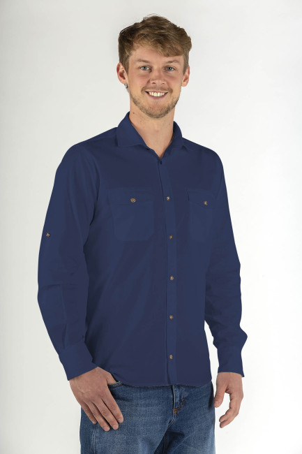 Wavesafe, 5G, protezione dalle radiazioni, camicia da uomo Casual Swiss Shield ULTIMA Colore naturale