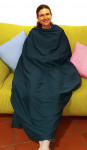 EMF Shielding flannel blanket 160x180cm organic cotton lined with Swiss Shield Ultima 32dB at 3.5GHz in 4 colours