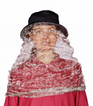 Hut mit Gesichtsschutz - Bio Baumwolle gefüttert mit Extreme Safe (82dB bei 3.5GHz) -  Netz Adamantan (42dB bei 3.5GHz)