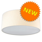 Ceiling light linen (natural) shielded 47cm diameter